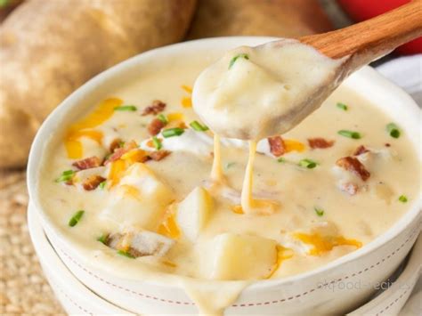 Add the cream cheese (softened) and 12 cup cheese at the end and cook for another 20-30 minutes. . Paula deen baked potato soup